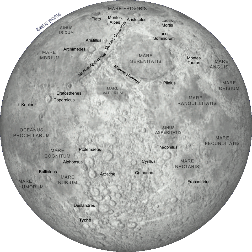 Map of the Moon